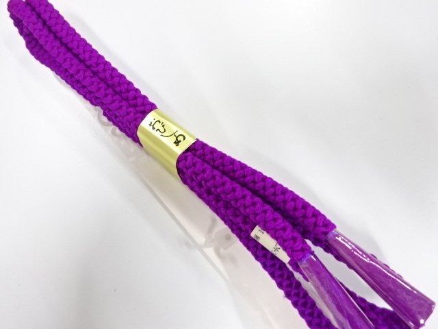 未使用品　正絹　手組帯締め